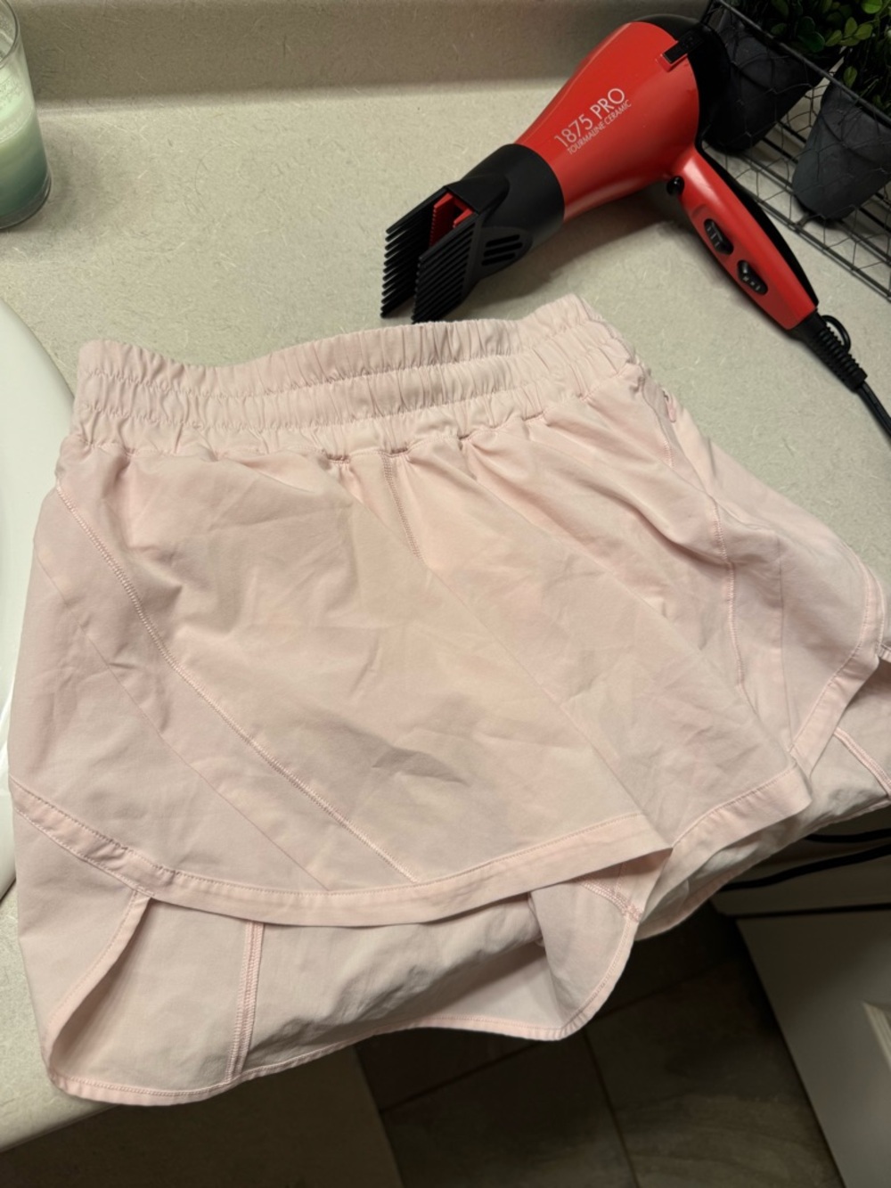 lululemon athletica Light Pink Layered Athletic Shorts